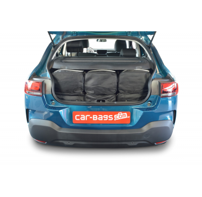 Set maletas especifico Carbags  CITROËN C4 Cactus Año: 2018-2020 5 Puertas -  Incluye: Trolley bag: 3pcs -62ltr Bolsa viaje: 3pc