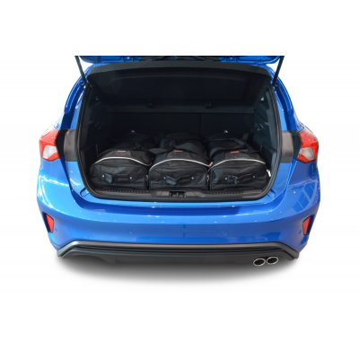 Set maletas especifico Carbags  FORD Focus IV Año: 2018-> 5 Puertas Piso del maletero ajustable en la posición más alta-  Incluy