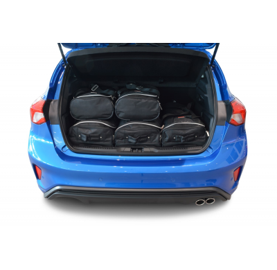 Set maletas especifico Carbags  FORD Focus IV Año: 2018-> 5 Puertas Piso del maletero ajustable en la posición más alta-  Incluy