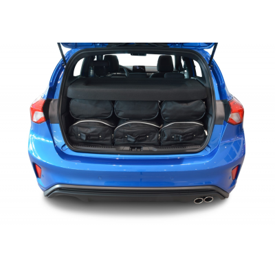 Set maletas especifico Carbags  FORD Focus IV Año: 2018-> 5 Puertas Piso del maletero ajustable en la posición más alta-  Incluy