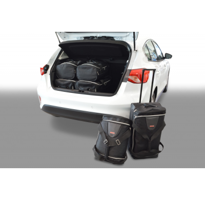 Set maletas especifico Carbags  FORD Focus IV Año: 2018-> 5 Puertas Piso del maletero ajustable en la posición más baja; sin sis
