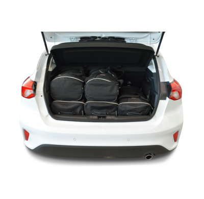 Set maletas especifico Carbags  FORD Focus IV Año: 2018-> 5 Puertas Piso del maletero ajustable en la posición más baja; sin sis