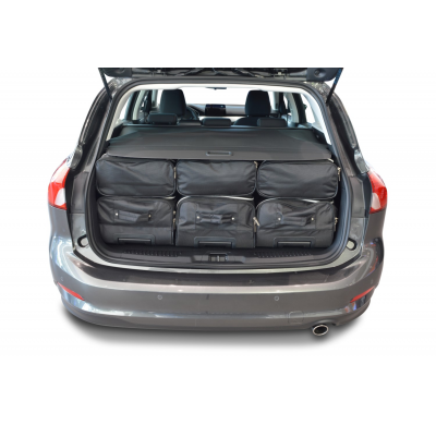 Set maletas especifico Carbags  FORD Focus IV Año: 2018-> wagon -  Incluye: Trolley bag: 3pcs -80ltr Bolsa viaje: 3pcs -49ltr Bo