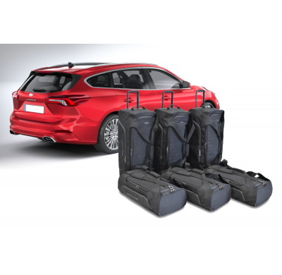 Set maletas especifico Carbags Pro.Line FORD Focus IV Año: 2018-> wagon -  Incluye: Trolley bag: 3pcs -80ltr Bolsa viaje: 3pcs -