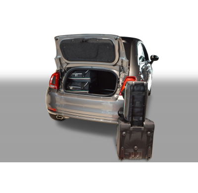 Set maletas especifico Carbags  FIAT 500C Año: 2007-> cabriolet Incl. 500e-  Incluye: Trolley bag: 2pcs -54ltr Bolsa viaje: 2pcs
