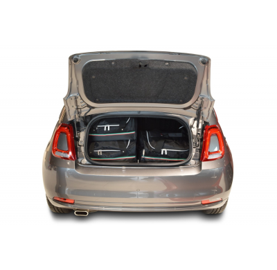 Set maletas especifico Carbags  FIAT 500C Año: 2007-> cabriolet Incl. 500e-  Incluye: Trolley bag: 2pcs -54ltr Bolsa viaje: 2pcs