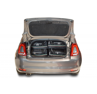 Set maletas especifico Carbags  FIAT 500C Año: 2007-> cabriolet Incl. 500e-  Incluye: Trolley bag: 2pcs -54ltr Bolsa viaje: 2pcs
