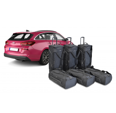 Set maletas especifico Carbags Pro.Line HYUNDAI i30 (PD) Año: 2017-> wagon -  Incluye: Trolley bag: 3pcs -74ltr Bolsa viaje: 3pc