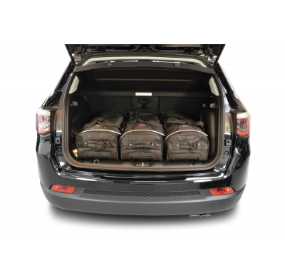 Set maletas especifico Carbags  JEEP Compass (MP) Año: 2017-> suv -  Incluye: Trolley bag: 3pcs -52ltr Bolsa viaje: 3pcs -30ltr