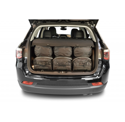 Set maletas especifico Carbags  JEEP Compass (MP) Año: 2017-> suv -  Incluye: Trolley bag: 3pcs -52ltr Bolsa viaje: 3pcs -30ltr