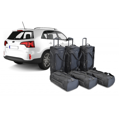 Set maletas especifico Carbags Pro.Line KIA Sorento (XM) Año: 2009-2015 suv -  Incluye: Trolley bag: 3pcs -81ltr Bolsa viaje: 3p