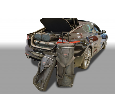 Set maletas especifico Carbags  KIA Stinger (CK) Año: 2017-> 4 Puertas -  Incluye: Trolley bag: 3pcs -69ltr Bolsa viaje: 3pcs -4