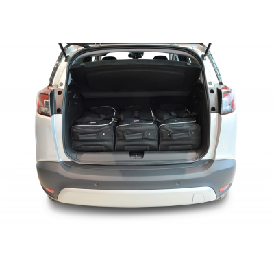 Set maletas especifico Carbags  OPEL Crossland X Año: 2017-> suv Piso del maletero ajustable en la posición más alta-  Incluye: