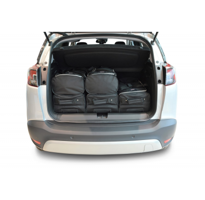 Set maletas especifico Carbags  OPEL Crossland X Año: 2017-> suv Piso del maletero ajustable en la posición más alta-  Incluye: