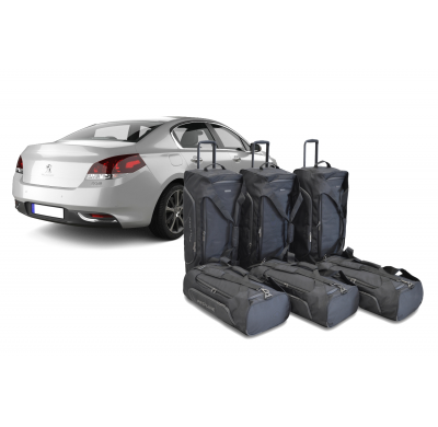 Set maletas especifico Carbags Pro.Line PEUGEOT 508 I Año: 2012-2018 4 Puertas Sólo para HYbrid4-  Incluye: Trolley bag: 3pcs -7