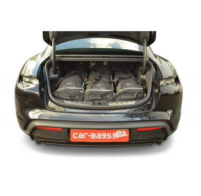 Set maletas especifico Carbags  PORSCHE Taycan Año: 2019-> 4 Puertas -  Incluye: Trolley bag: 3pcs -61ltr Bolsa viaje: 3pcs -33l