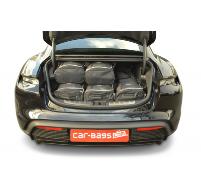 Set maletas especifico Carbags  PORSCHE Taycan Año: 2019-> 4 Puertas -  Incluye: Trolley bag: 3pcs -61ltr Bolsa viaje: 3pcs -33l