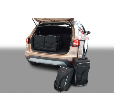 Set maletas especifico Carbags  SEAT Arona (KJ) Año: 2017-> suv Piso del maletero ajustable en la posición más alta-  Incluye: T