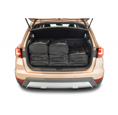 Set maletas especifico Carbags  SEAT Arona (KJ) Año: 2017-> suv Piso del maletero ajustable en la posición más alta-  Incluye: T