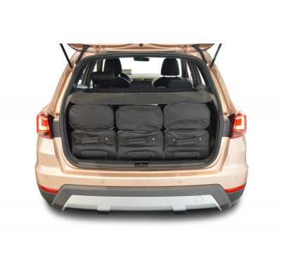 Set maletas especifico Carbags  SEAT Arona (KJ) Año: 2017-> suv Piso del maletero ajustable en la posición más alta-  Incluye: T