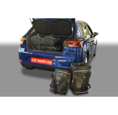 Set maletas especifico Carbags  SEAT Ibiza (6F) Año: 2017-> 5 Puertas -  Incluye: Trolley bag: 3pcs -55ltr Bolsa viaje: 3pcs -26