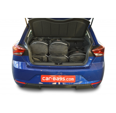 Set maletas especifico Carbags  SEAT Ibiza (6F) Año: 2017-> 5 Puertas -  Incluye: Trolley bag: 3pcs -55ltr Bolsa viaje: 3pcs -26