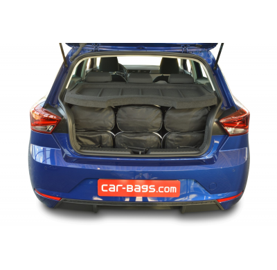 Set maletas especifico Carbags  SEAT Ibiza (6F) Año: 2017-> 5 Puertas -  Incluye: Trolley bag: 3pcs -55ltr Bolsa viaje: 3pcs -26