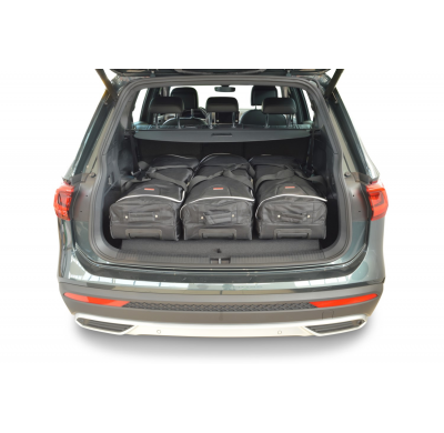 Set maletas especifico Carbags  SEAT Tarraco (KN) Año: 2018-> suv 7 plazas con la 3ª fila de asientos abatida-  Incluye: Trolley