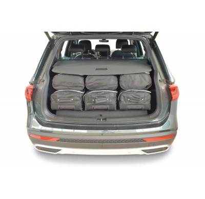 Set maletas especifico Carbags  SEAT Tarraco (KN) Año: 2018-> suv 7 plazas con la 3ª fila de asientos abatida-  Incluye: Trolley