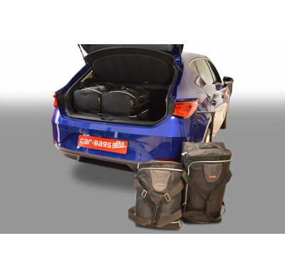 Set maletas especifico Carbags  SEAT Leon (KL) Año: 2020-> 5 Puertas -  Incluye: Trolley bag: 3pcs -62ltr Bolsa viaje: 3pcs -35l