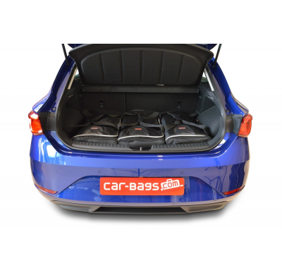 Set maletas especifico Carbags  SEAT Leon (KL) Año: 2020-> 5 Puertas -  Incluye: Trolley bag: 3pcs -62ltr Bolsa viaje: 3pcs -35l