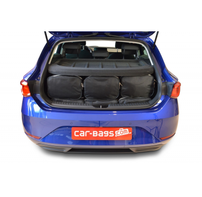 Set maletas especifico Carbags  SEAT Leon (KL) Año: 2020-> 5 Puertas -  Incluye: Trolley bag: 3pcs -62ltr Bolsa viaje: 3pcs -35l