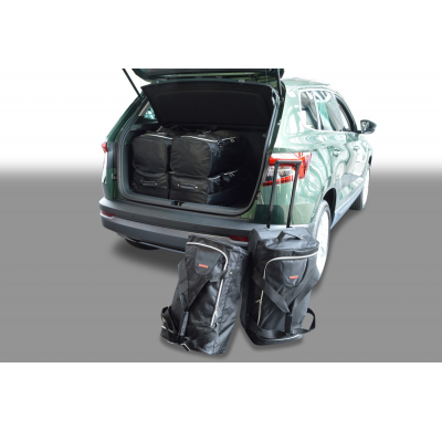 Set maletas especifico Carbags  SKODA Karoq (NU) Año: 2017-> suv Piso del maletero bajo: sin organizador, sin tracción 4x4-  Inc