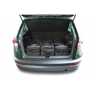 Set maletas especifico Carbags  SKODA Karoq (NU) Año: 2017-> suv Piso del maletero bajo: sin organizador, sin tracción 4x4-  Inc