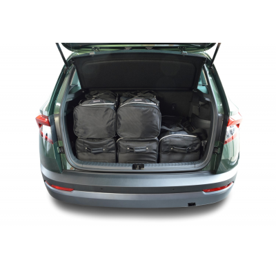 Set maletas especifico Carbags  SKODA Karoq (NU) Año: 2017-> suv Piso del maletero bajo: sin organizador, sin tracción 4x4-  Inc