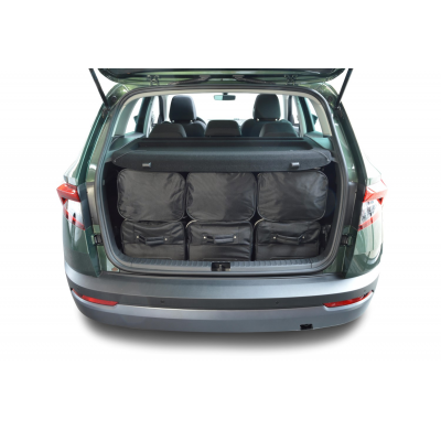 Set maletas especifico Carbags  SKODA Karoq (NU) Año: 2017-> suv Piso del maletero bajo: sin organizador, sin tracción 4x4-  Inc