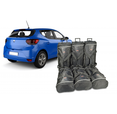 Set de bolsas de viaje Dacia Sandero III 2020-actualidad hatchback 5 puertas Bolsas trolley con cremallera de expansión