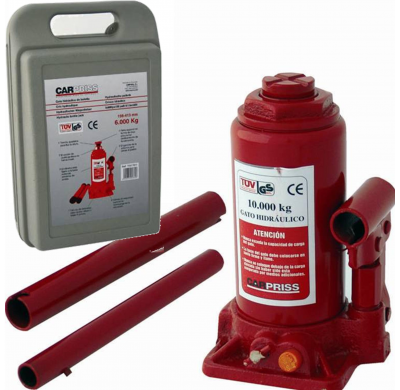 Gato Hidraulico Botella 10 T C/Maletin Ce