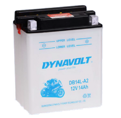 Bateria Dynavolt Classic 12v Referencia: Db14l-A2 - Tipo Equivalente Yb14l-A2 - Capacidad (Ah-10h) 14 - Dimensiones: L(Mm) 134 -