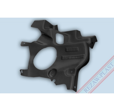 Protector De Carter Plastico Peugeot 206  Parte Derecha- Gasolina, Diésel  Año:1998 - 2010