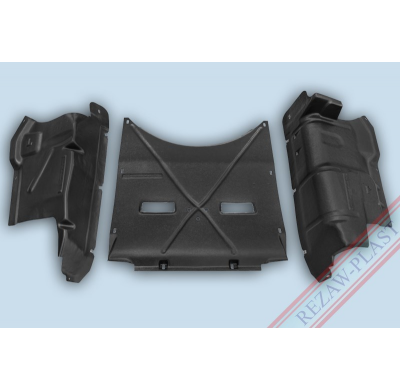 Protector De Carter Plastico Fiat Stilo / Stilo Van Set Completo, Gasolina- : 1,2l 16v; 1,6l 16v; 1,8l 16v Cf4  Año:2001 - 2003