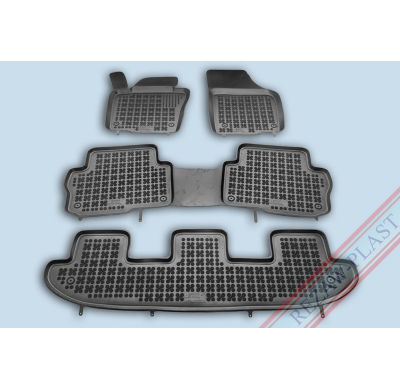 Alfombrillas Goma Negra Seat Alhambra Desde 2010, 7plazas 4-Piezas