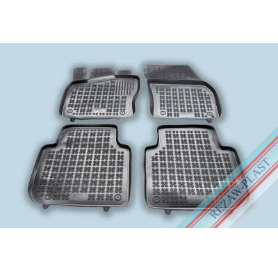 Alfombrillas Caucho Color Negro Con Clips Skoda Kodiaq 2016- 4 Piezas