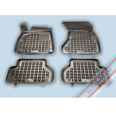 Alfombrillas Caucho Color Negro Con Clips Audi A4 B9  Desde  2015-...   4 Piezas