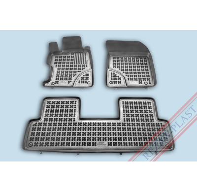 Alfombrillas Goma Negra Honda Civic Sedan Ix Desde 2012 3-Piezas