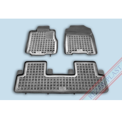 Alfombrillas Goma Negra Honda Crv  Desde 2012 3-Piezas