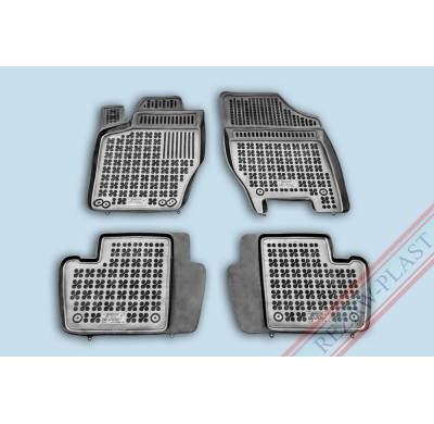 Alfombrillas Goma Negra Peugeot 307 2001-2007 Con Extintor De Fuegos 4-Piezas