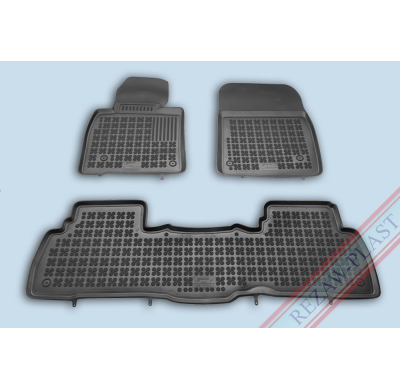 Alfombrillas Goma Negra Toyota Land Cruiser J200 V8  Desde 2008 3-Piezas