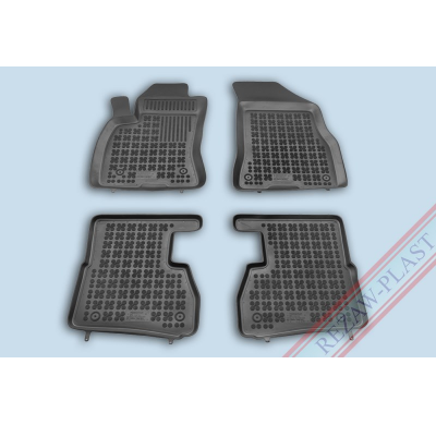 Alfombrillas Goma Negra Fiat Doblo Ii Desde 2009- 5 Y 7 Plazas 4-Piezas