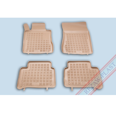 Alfombrillas Goma Negra Mercedes W211 E-Clase 2002-2009 4-Piezas